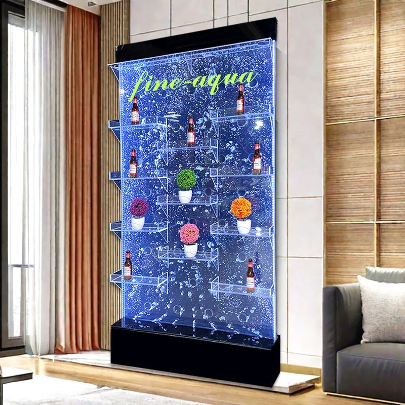 ตู้โชว์ตั้งพื้น LED ผนังฟองอาก - Home Bar Lounge บทวิจารณ์และราคา