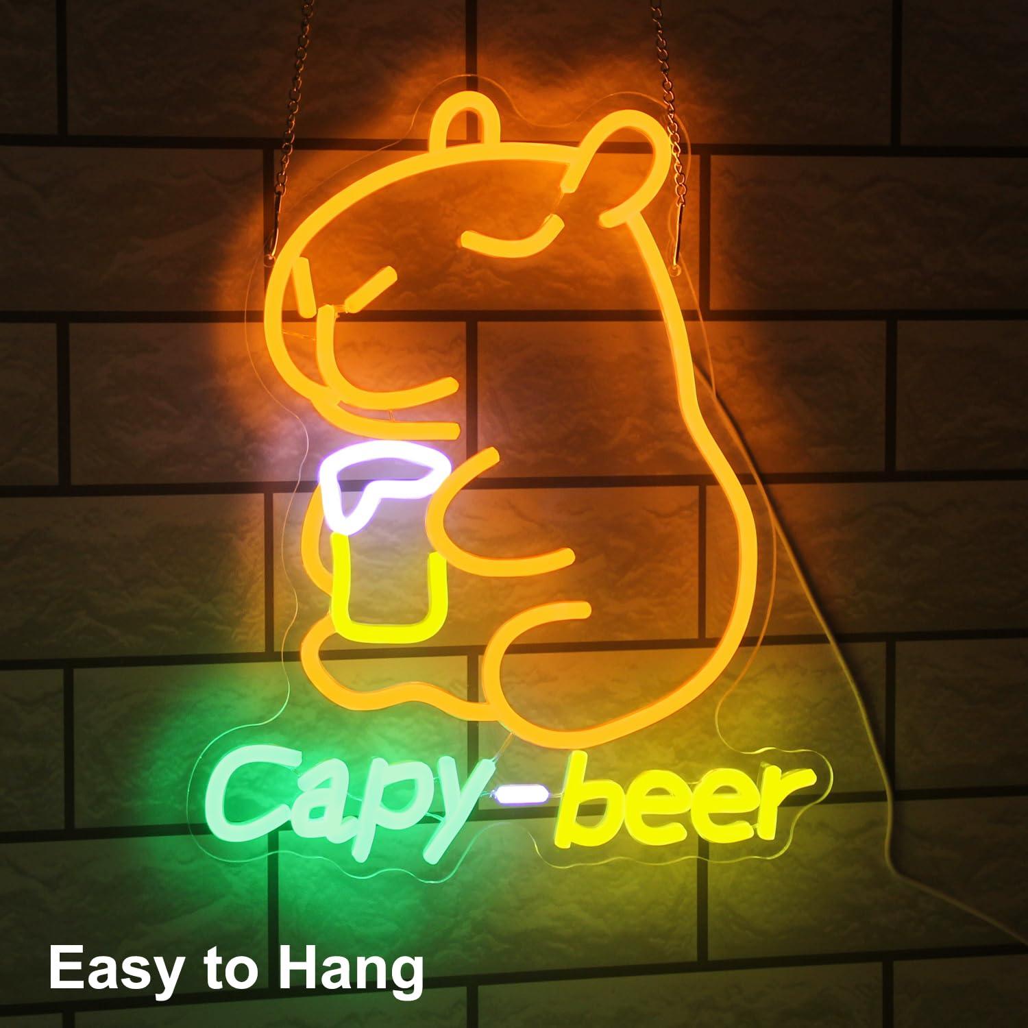 ป้ายไฟนีออนเบียร์คาปิบาร่า ใช้ - Home Bar Lounge บทวิจารณ์และราคา