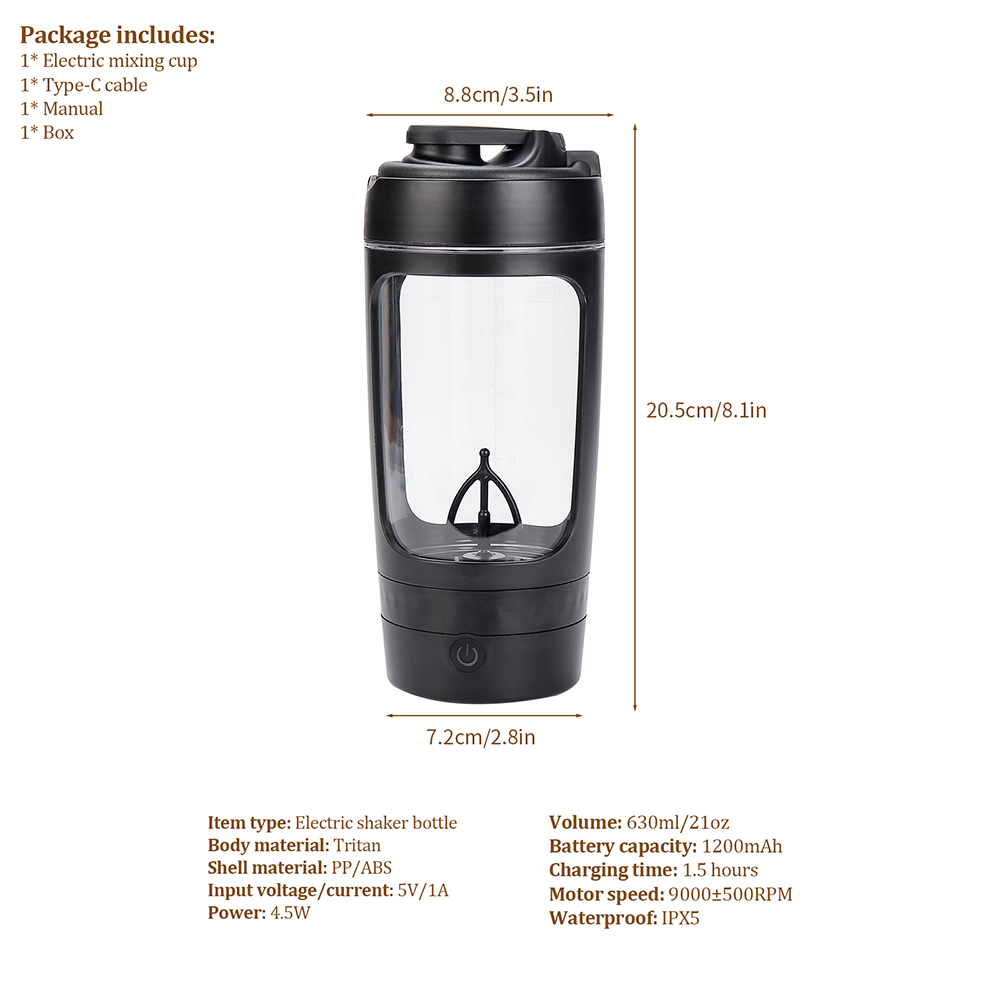 ขวดเชคไฟฟ้าขนาด 630 มล. แบบพกพ - Citrus Juicer Bar บทวิจารณ์และราคา