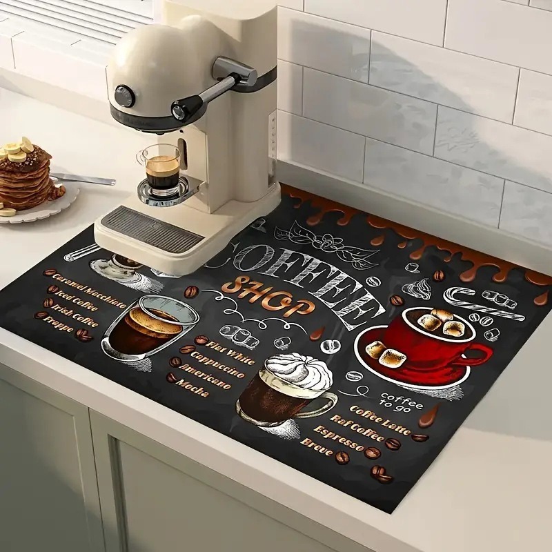 แผ่นรองซับน้ำลายกาแฟ แผ่นรองกั - Bar Mat Rubber บทวิจารณ์และราคา
