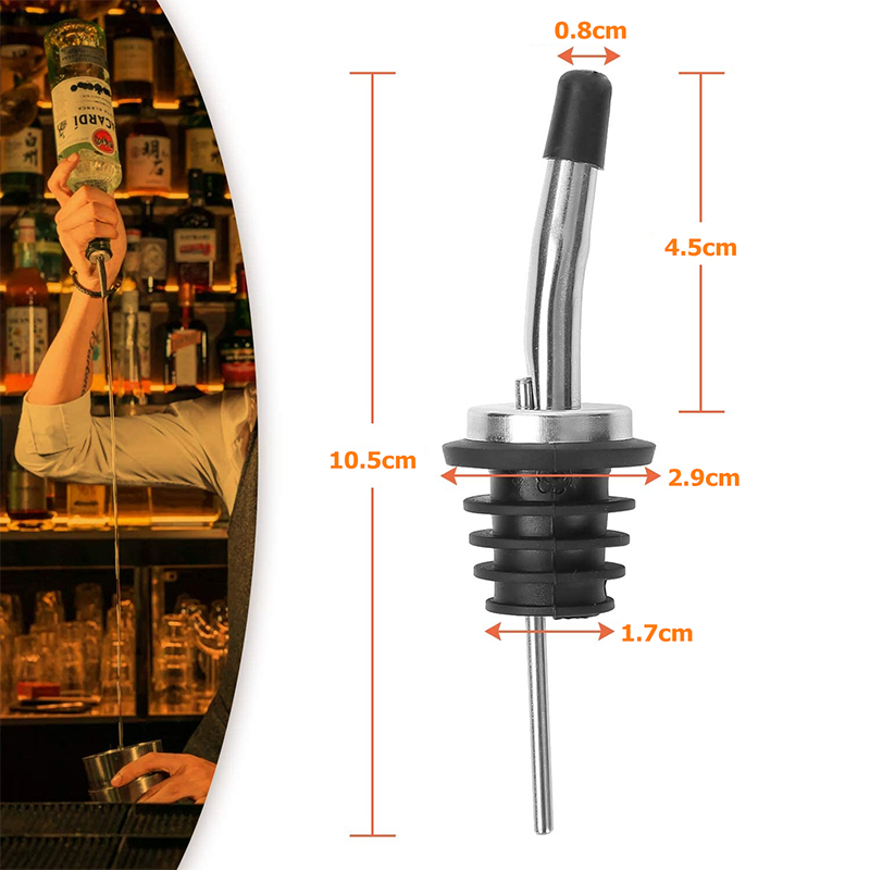 4 ชิ้นสแตนเลสสตีลคลาสสิกขวด Po - Speed Pourer Cap บทวิจารณ์และราคา